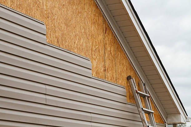 Professional Vinyl Siding technician working in Mango, FL